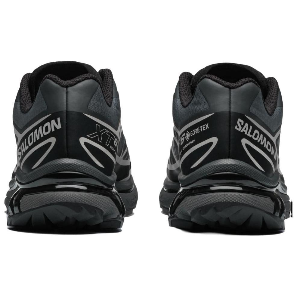 Salomon XT-6 GORE-TEX Low-Top Sneakers – Charcoal / Black / Silver