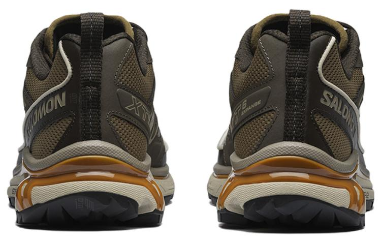 Salomon XT-6 Expanse Low-Top Sneakers – Olive Brown / Beige / Ochre