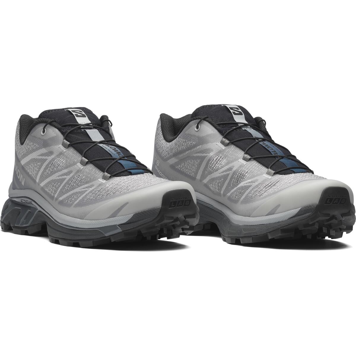 Salomon XT-6 SHADOW Low-Top Sneakers – Grey / Black / Pale Blue