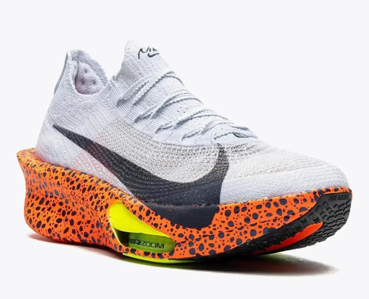 Nike Alphafly 3 Electric White / Orange Running Shoes FN7673-900
