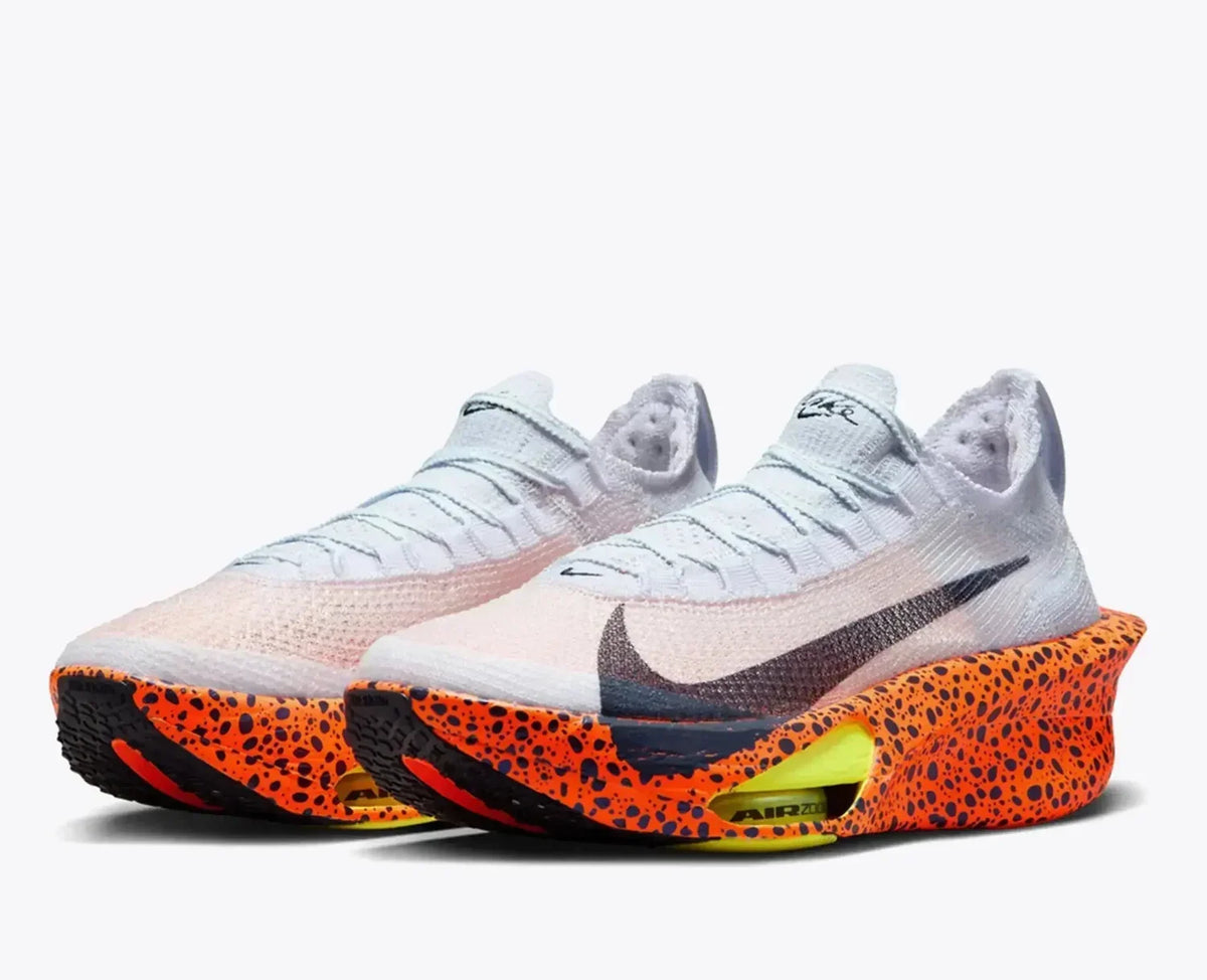 Nike Alphafly 3 Electric White / Orange Running Shoes FN7673-900