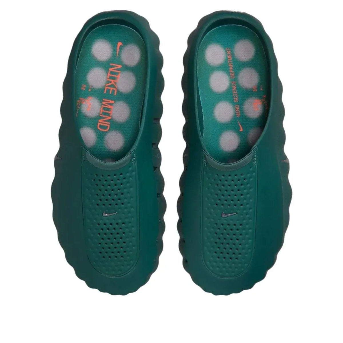 Nike Slip-On Mules – Teal / Orange