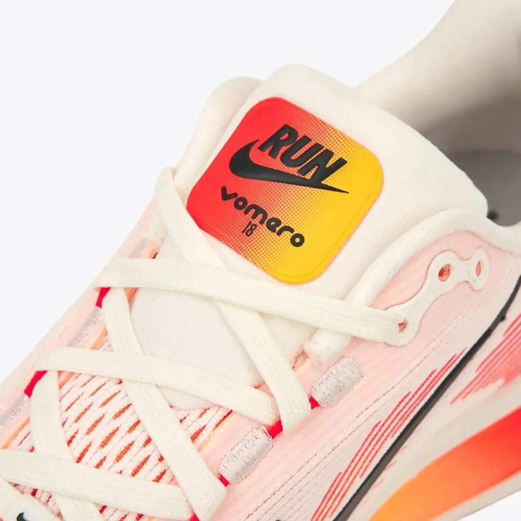 Nike Vomero 18 Running Shoes – Sail / Bright Crimson / Laser Orange HM6804-100